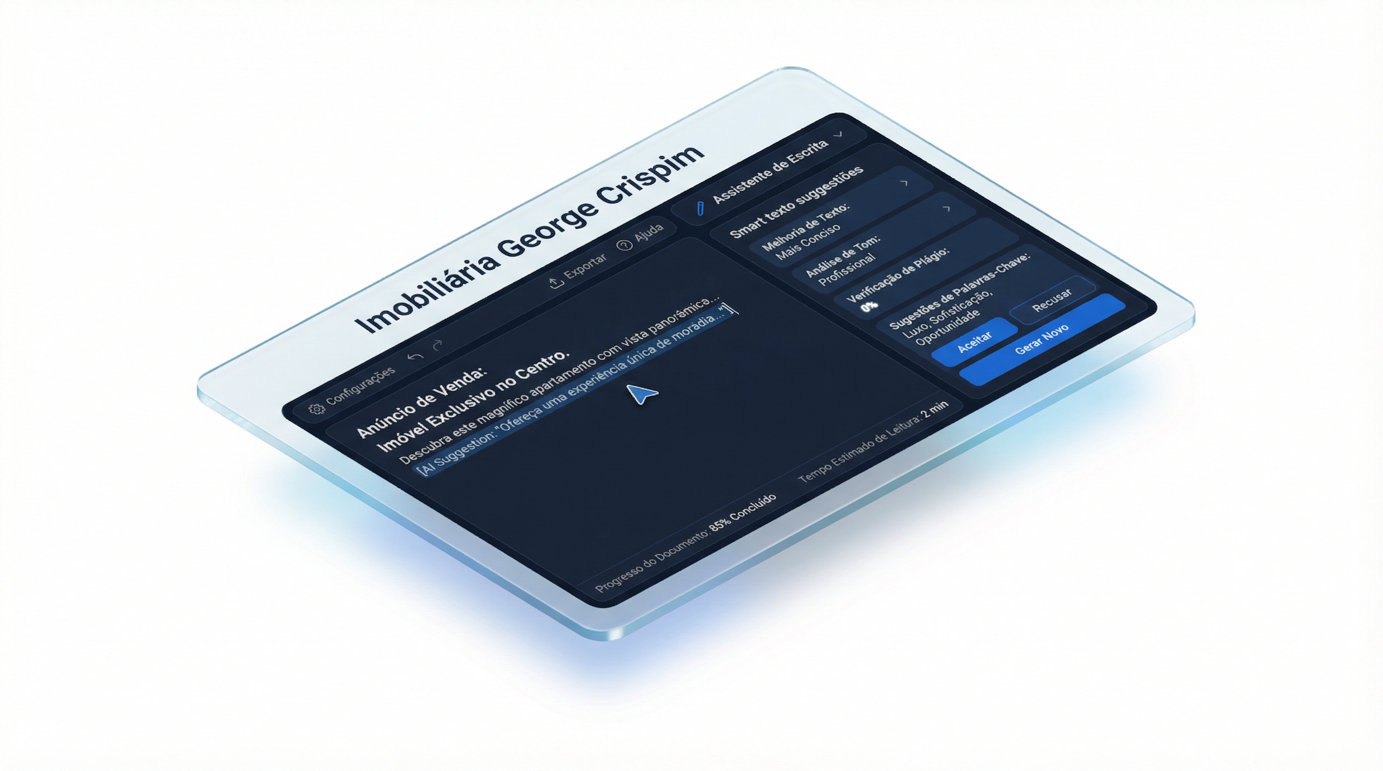 Imobiliária George Crispim Interface